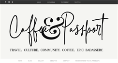 Desktop Screenshot of coffeeandpassport.com